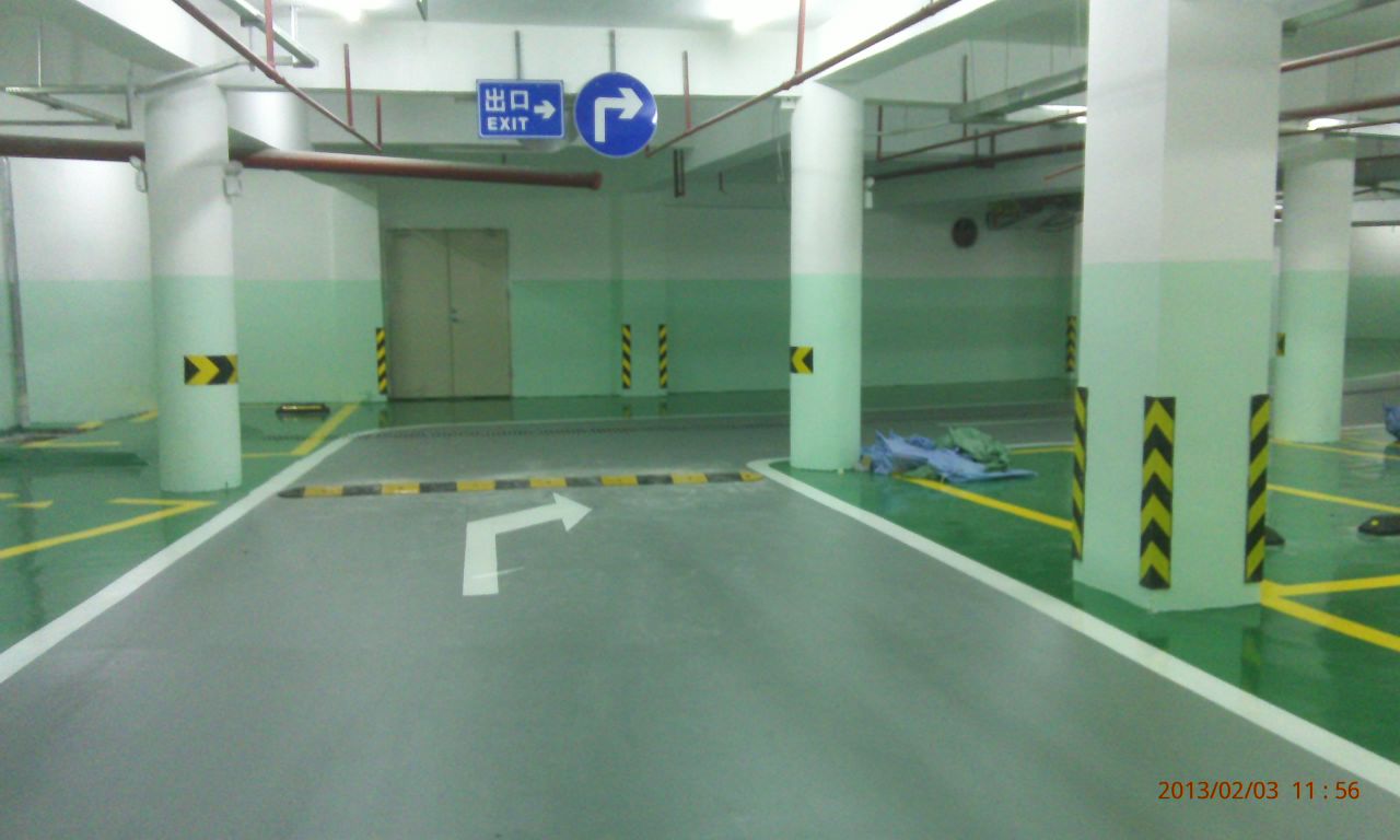 我司利金城環(huán)氧地坪漆及PVC工程順利完工